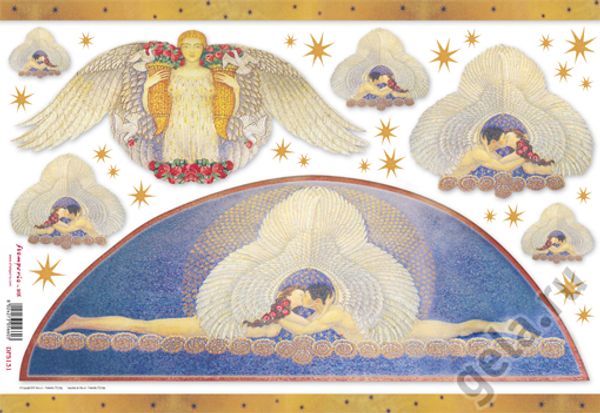 Бумага рисовая 48х33 см, Божественная любовь, Stamperia, 1 лист