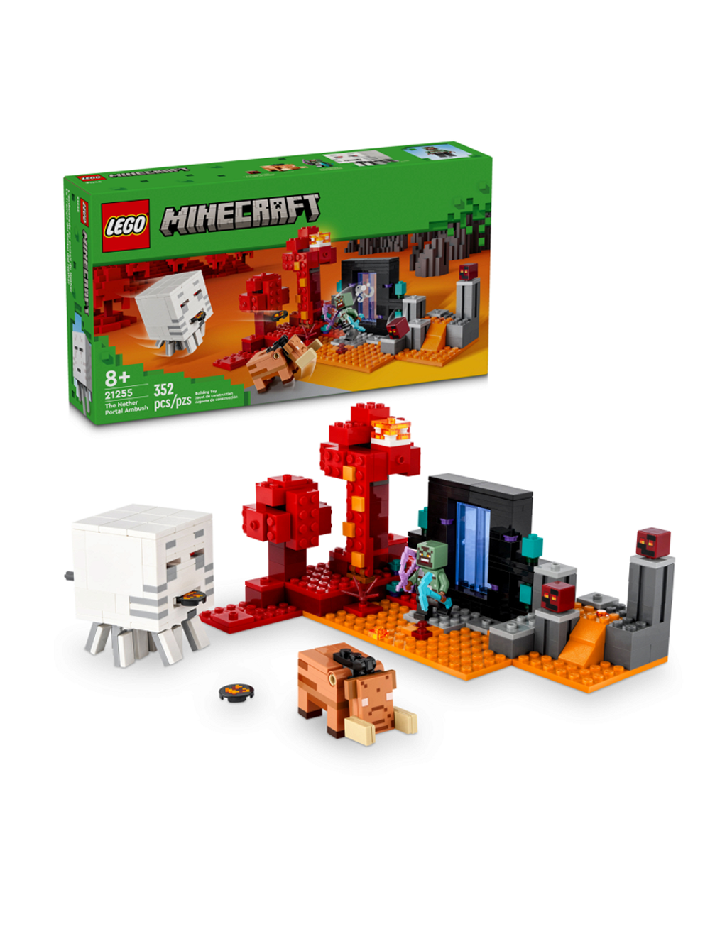 Конструктор Лего Майнкрафт Крипер и ферма | LEGO Minecraft The Creeper and Farm 21255 - 219 деталей (8+)