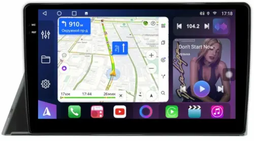 Магнитола для Toyota Sienta 2 2015-2022 - FarCar S400-TS18 монитор 10.36" QLED на Android 14, CarPlay, 4G SIM-слот