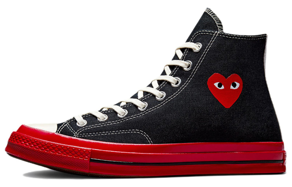 Chuck 70 Comme des Garçons Play x Chuck 70 Converse High "Black Red"