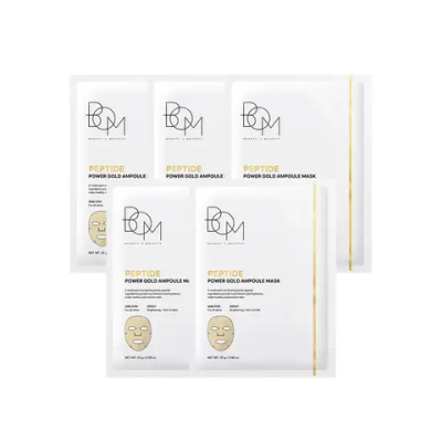 Beauty Of Majesty (BOM) Пептидная маска-ампула с золотом-PEPTIDE POWER GOLD AMPOULE MASK