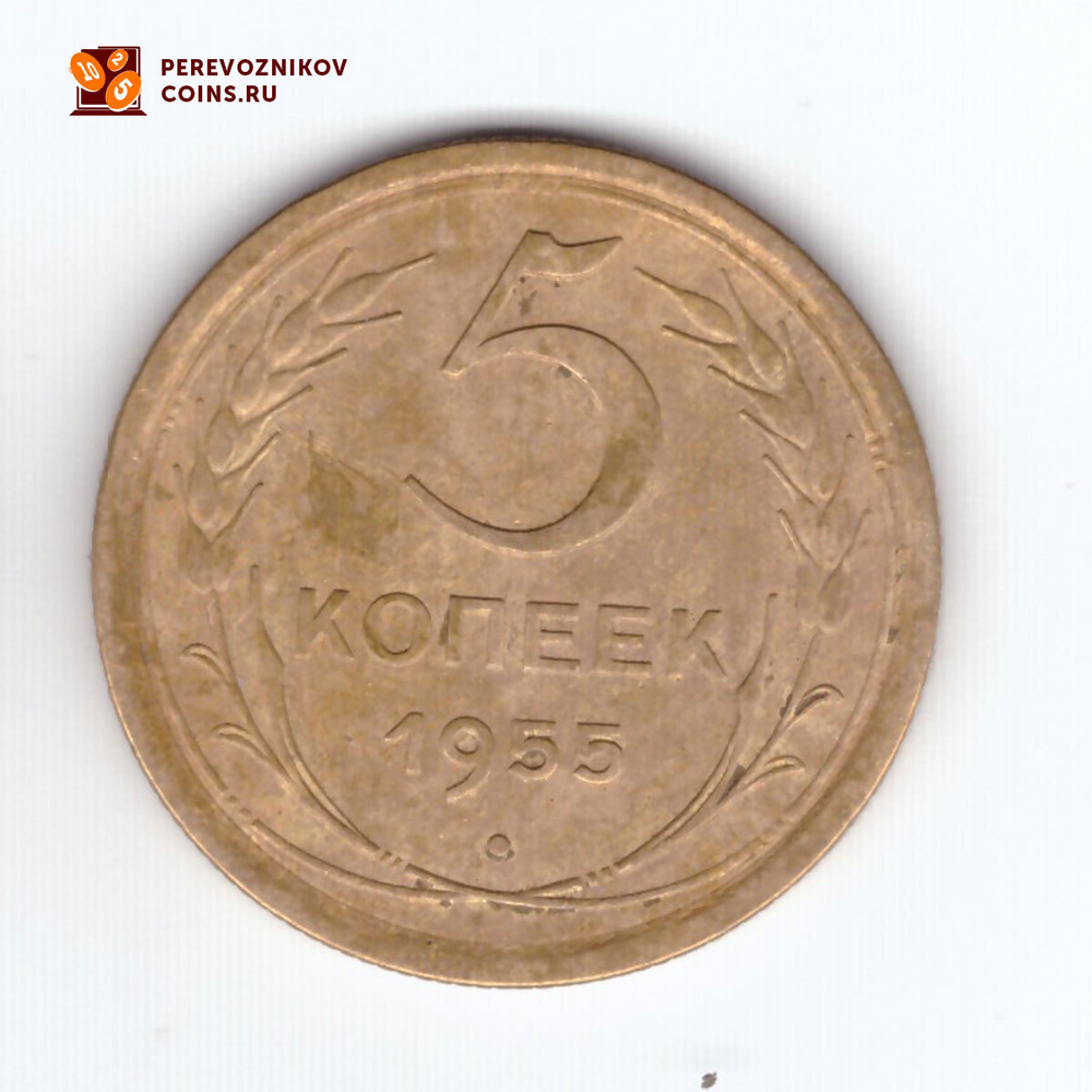5 копеек 1955 VF+