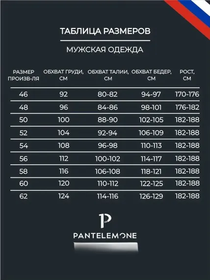 Трусы мужские семейные Pantelemone PMB-450K, клетка темно-синяя