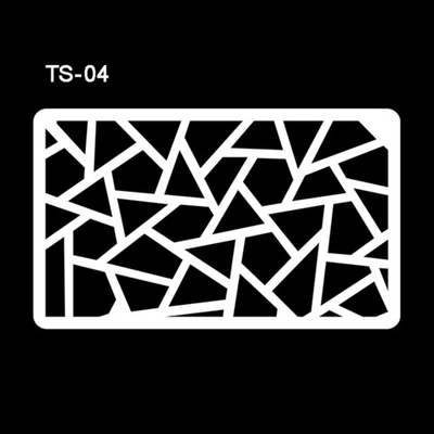 Трафарет для бодиарта TS-04 "Геометрия"  15*9
