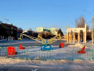 Зимняя карусель "Тюбинг кросс"