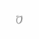 Кольцо ORI TAO, Couture, разъемное, фактурный металл, OT24.1-19-40377 (серебристый)