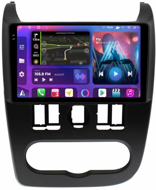Магнитола для Lada Largus 2012-2021 - FarCar BM9-2K-7069 монитор 9.5" 2K QLED на Android 14, Быстрая, CarPlay, 4G SIM-слот