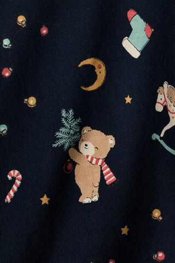 H&M Пижама с принтом, темно-синий
