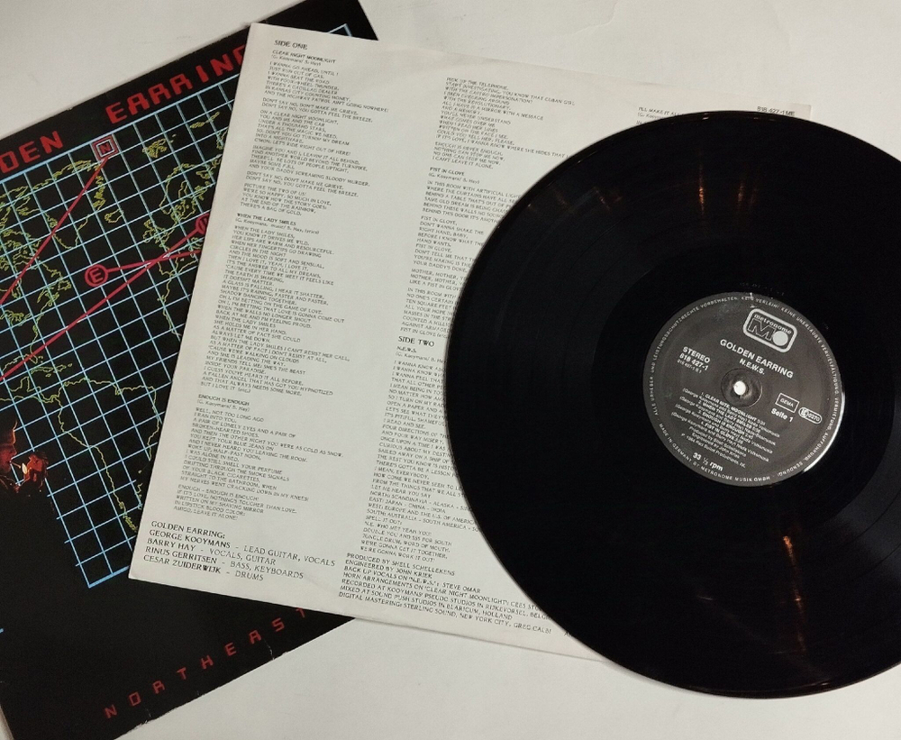 Винтажная виниловая пластинка LP Golden Earring N.E.W.S. (Germany 1984)