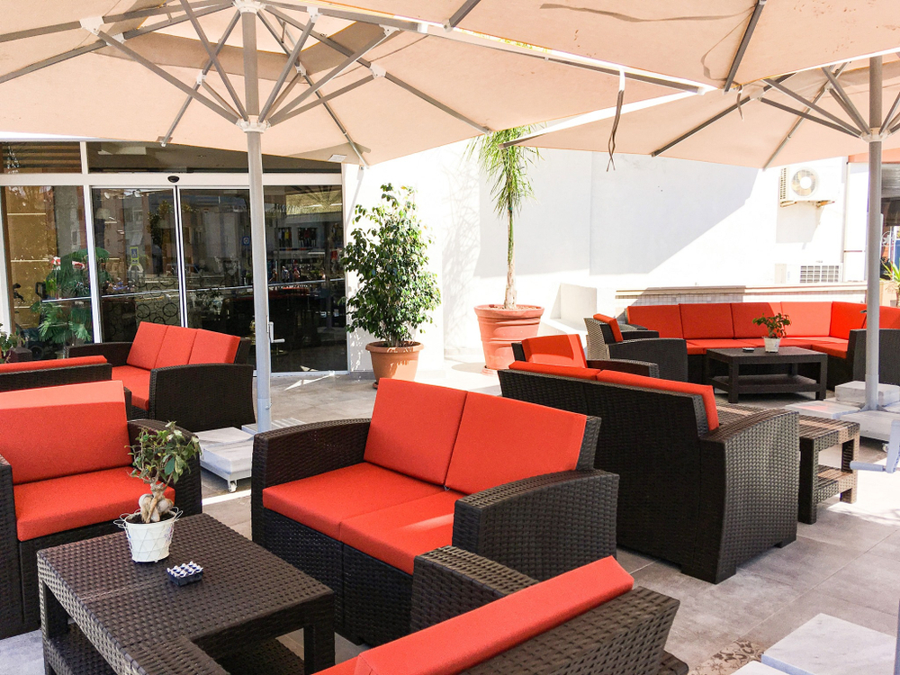 Комплект пластиковой плетеной мебели Monaco Lounge Set, коричневый