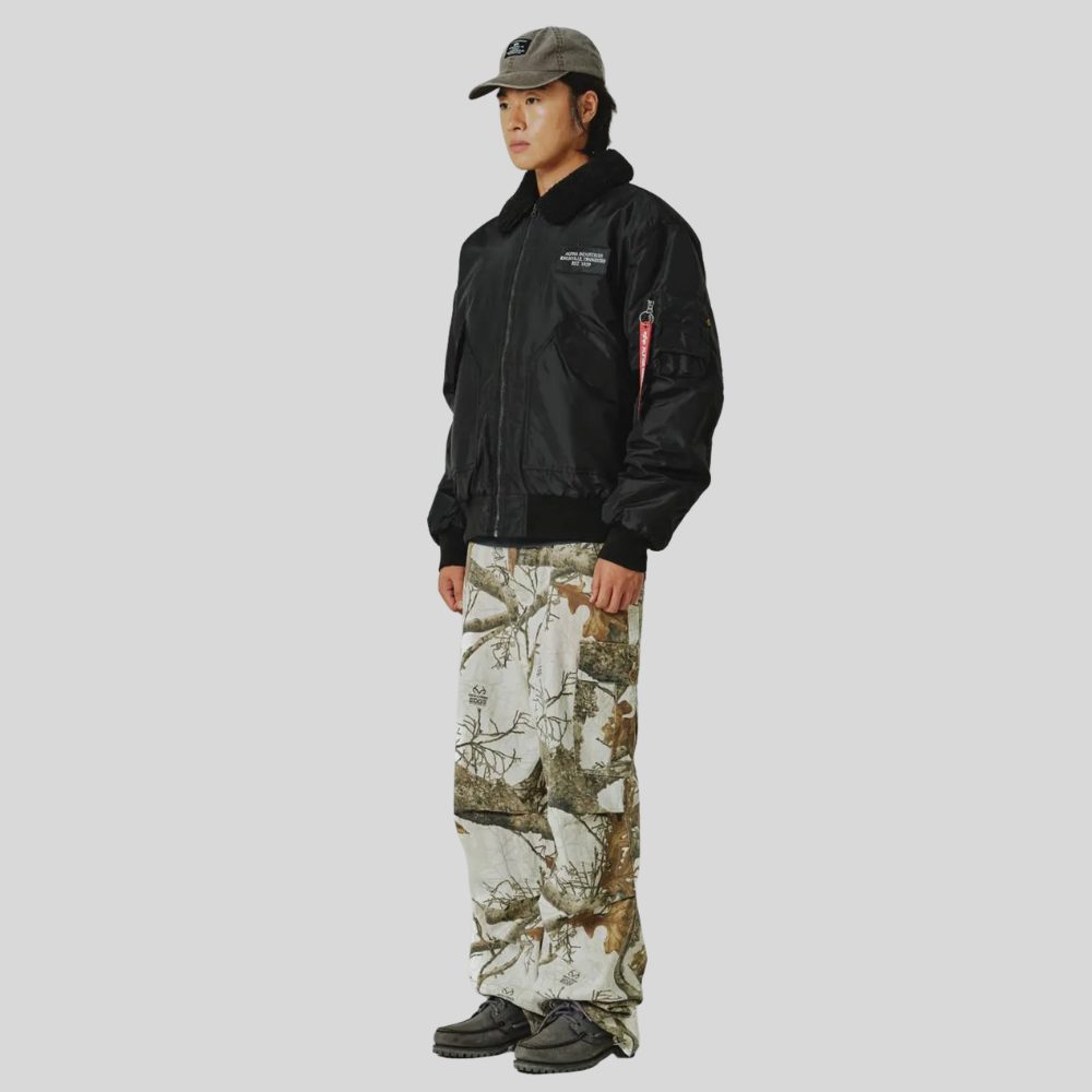 Куртка Alpha Industries CWU 45/P Relaxed Fit Flight Jacket Oxford SC Black (Черный)