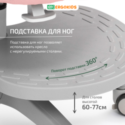 Стул для школьника Ergokids Sprint Duo Plus с подлокотниками