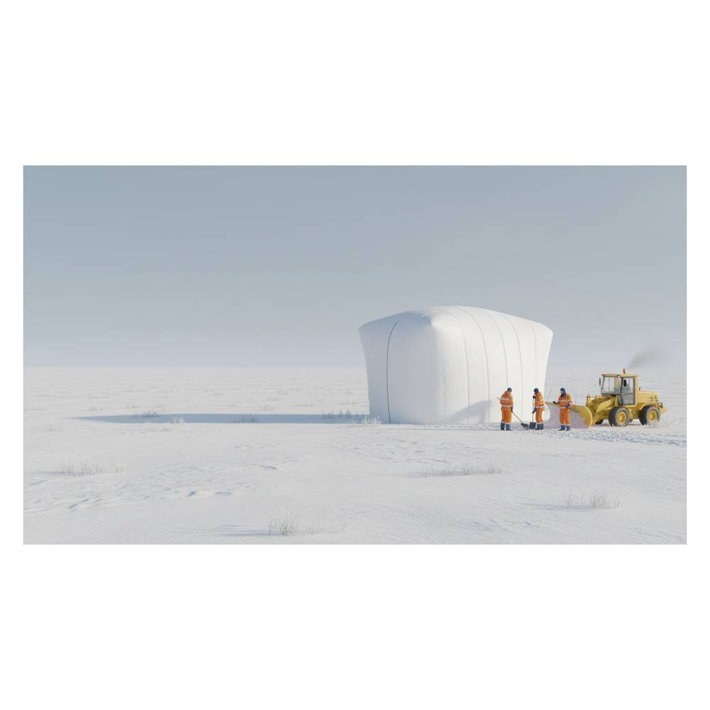 Бескаркасная тент-палатка МногоТентов 15x6x5 м.