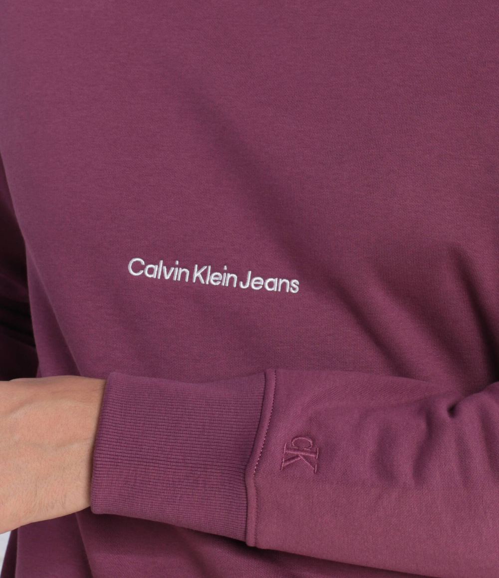 Худи INSTITUTIONAL CREW NECK CALVIN KLEIN JEANS - фиолетовый(J30J324116)