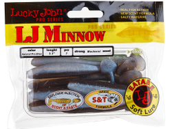 Виброхвосты съедобные LJ Pro Series MINNOW 3.3in (8,4 см), цв. T46, 7 шт.