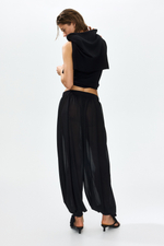 Брюки-баллоны с завязками — Чёрный — H&M 1338378