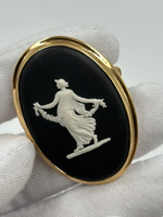Брошь Wedgwood чёрная