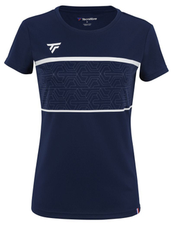 Женская теннисная футболка Tecnifibre Team Tech Tee - небесный