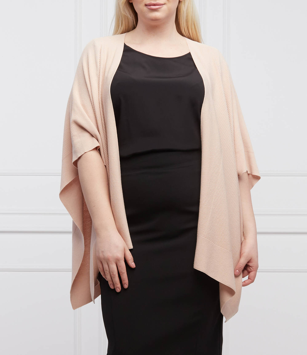 пончо storia plus size Persona by Marina Rinaldi - пудро-розовый(1731042)