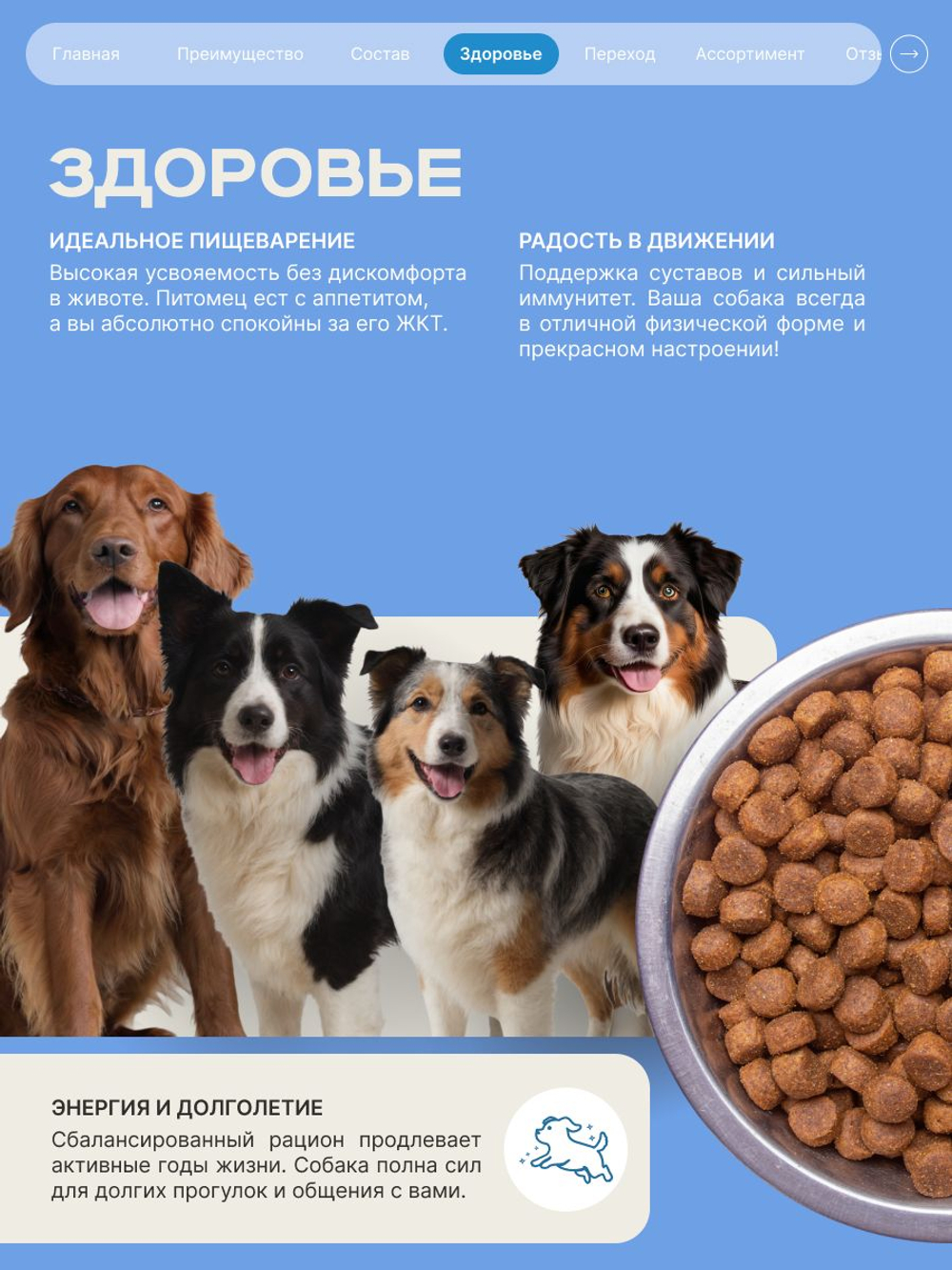 Корм для взрослых собак породы Акита-ину, с лососем, 3 кг, QUATTRO
