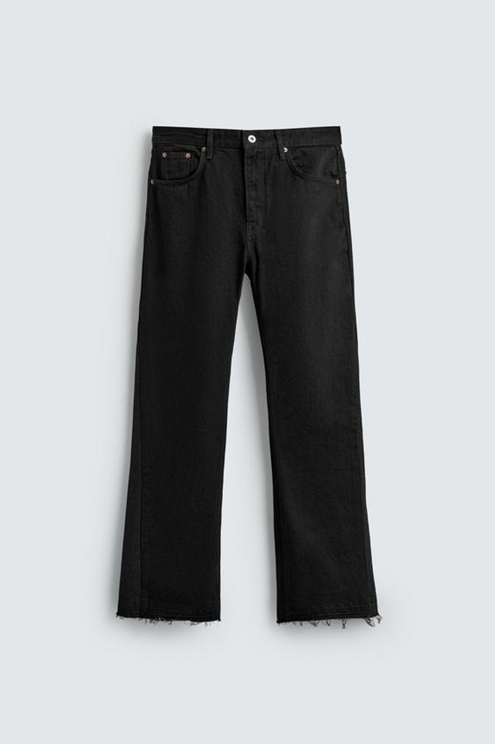 ZARA ДЖИНСЫ FLARE FIT, ЧЕРНЫЙ