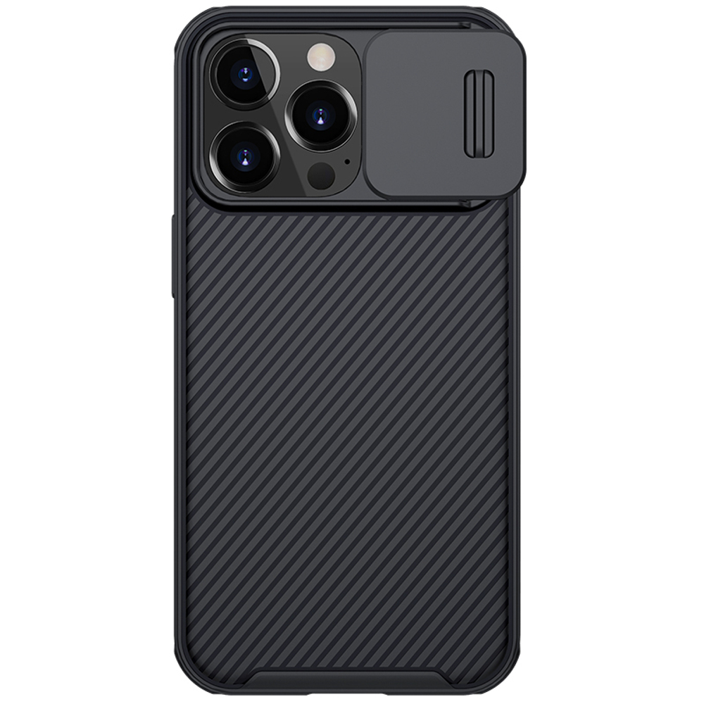 Чехол усиленный для смартфона iPhone 13 Pro от Nillkin, серия CamShield Pro Case, с сдвижной крышкой для камеры
