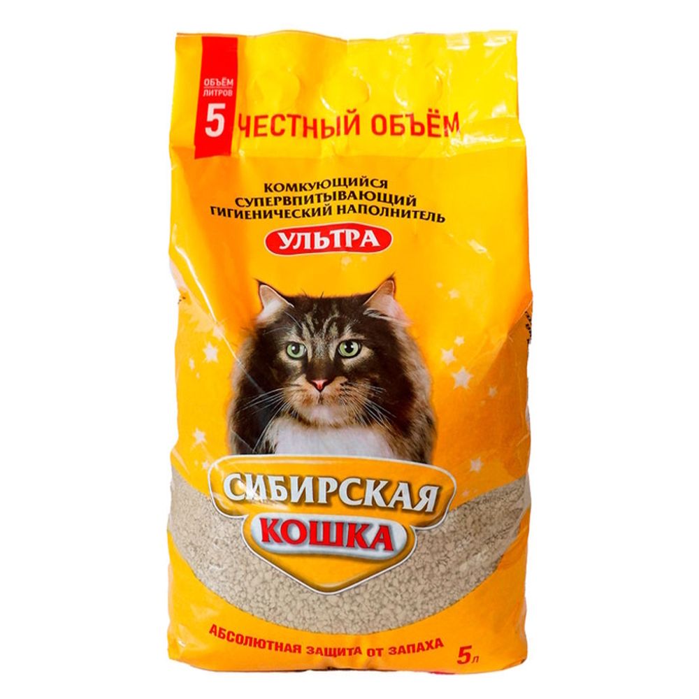 Наполнитель для кошачьего туалета, Сибирская Кошка "Ультра"