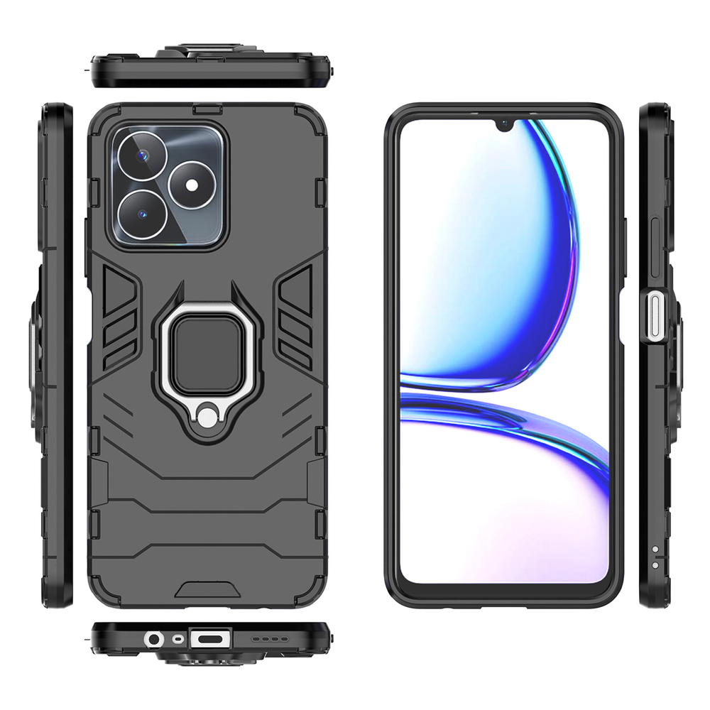 Противоударный чехол с кольцом Panther Case для Realme C53