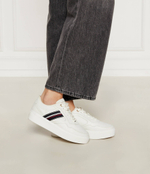Кожаные кроссовки Tommy Hilfiger - экрю(FW0FW08348)