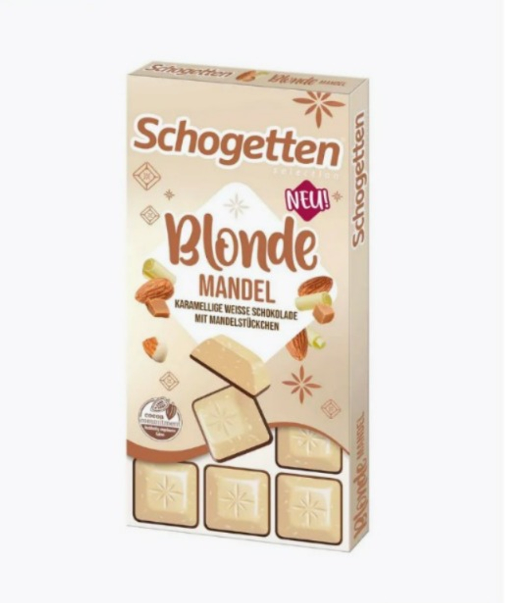 Шоколад Schogetten белый Миндаль 100гр*15шт Германия