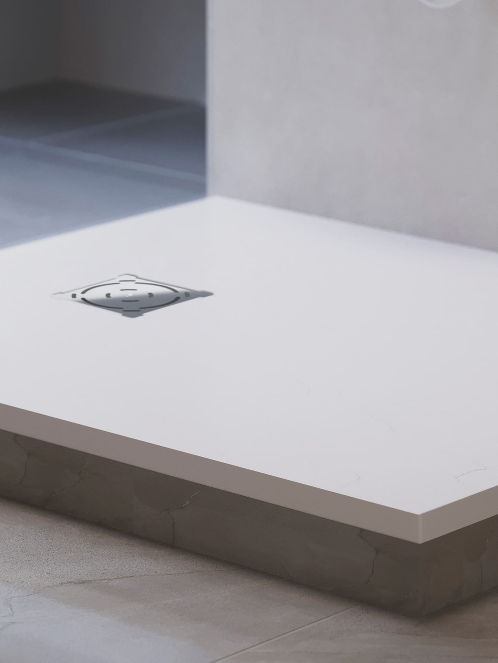 Душевой поддон прямоугольный RGW ST-W Белый (800x1300)