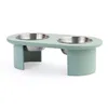 Миска двойная на подставке Плато мятного цвета из коллекции pets essential