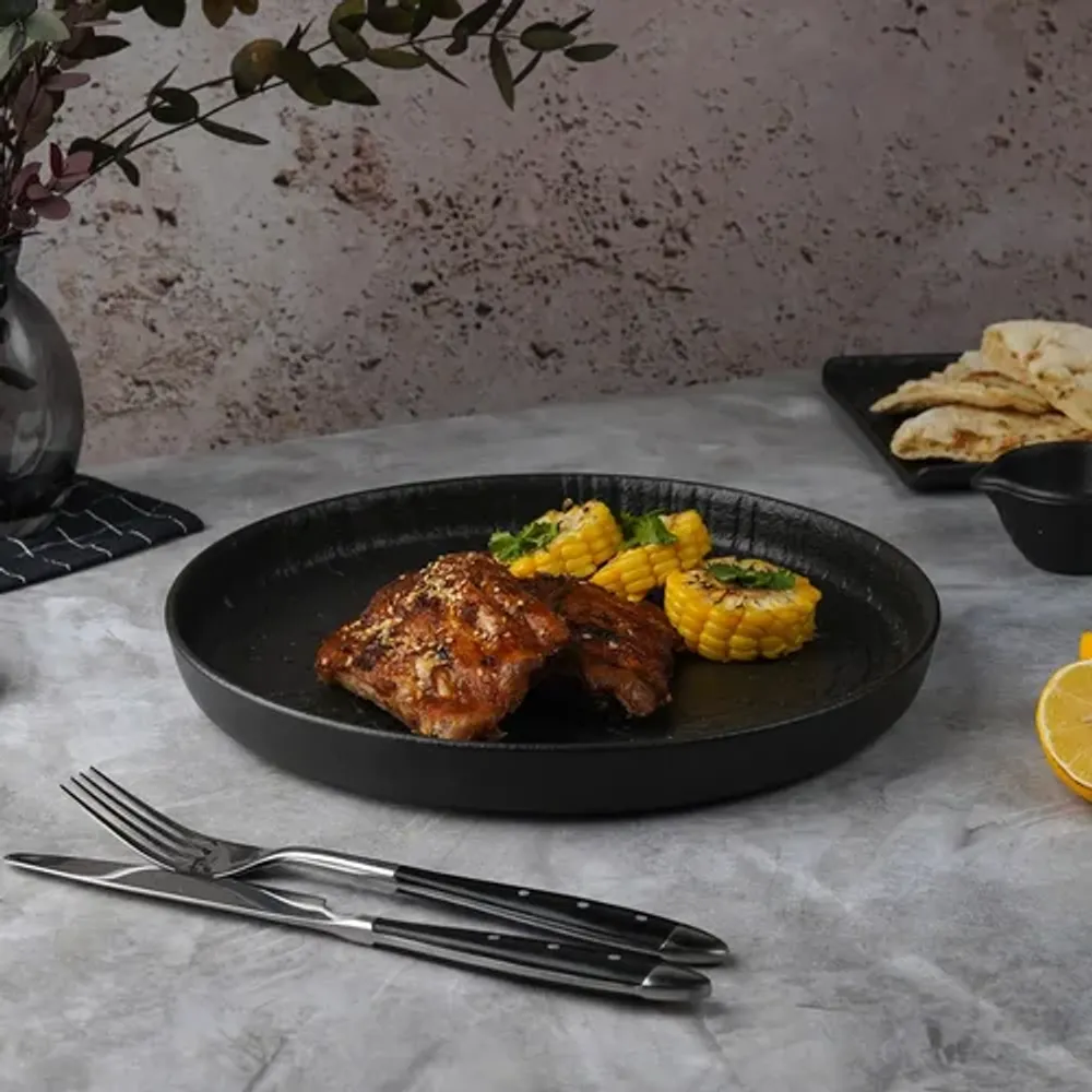 Тарелка с бортом d 27 см h3 см Black Raw Wood P.L. Proff Cuisine [3]