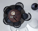 Стул Tom Dixon Fan Black, черный, черный