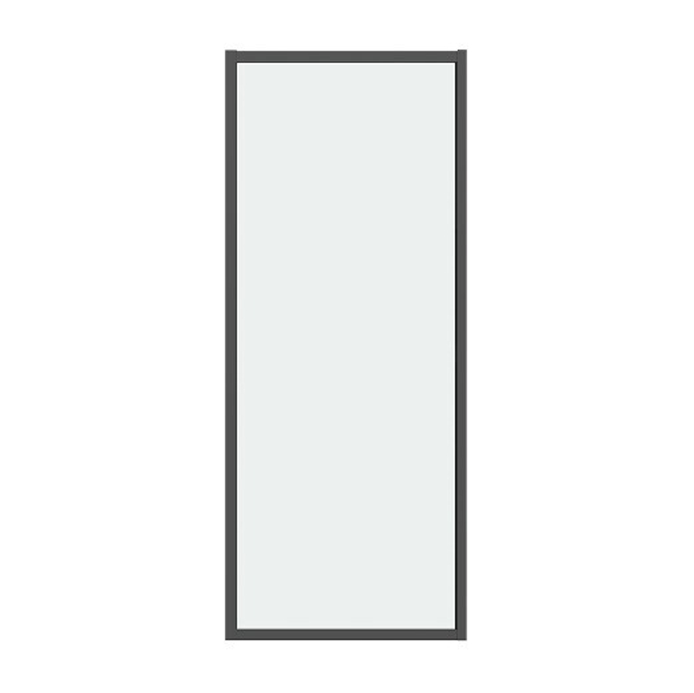 Боковая стенка Grossman Style 200.K33.05.100.21.00 (100х195) черный матовый,стекло прозрачное, 1 место