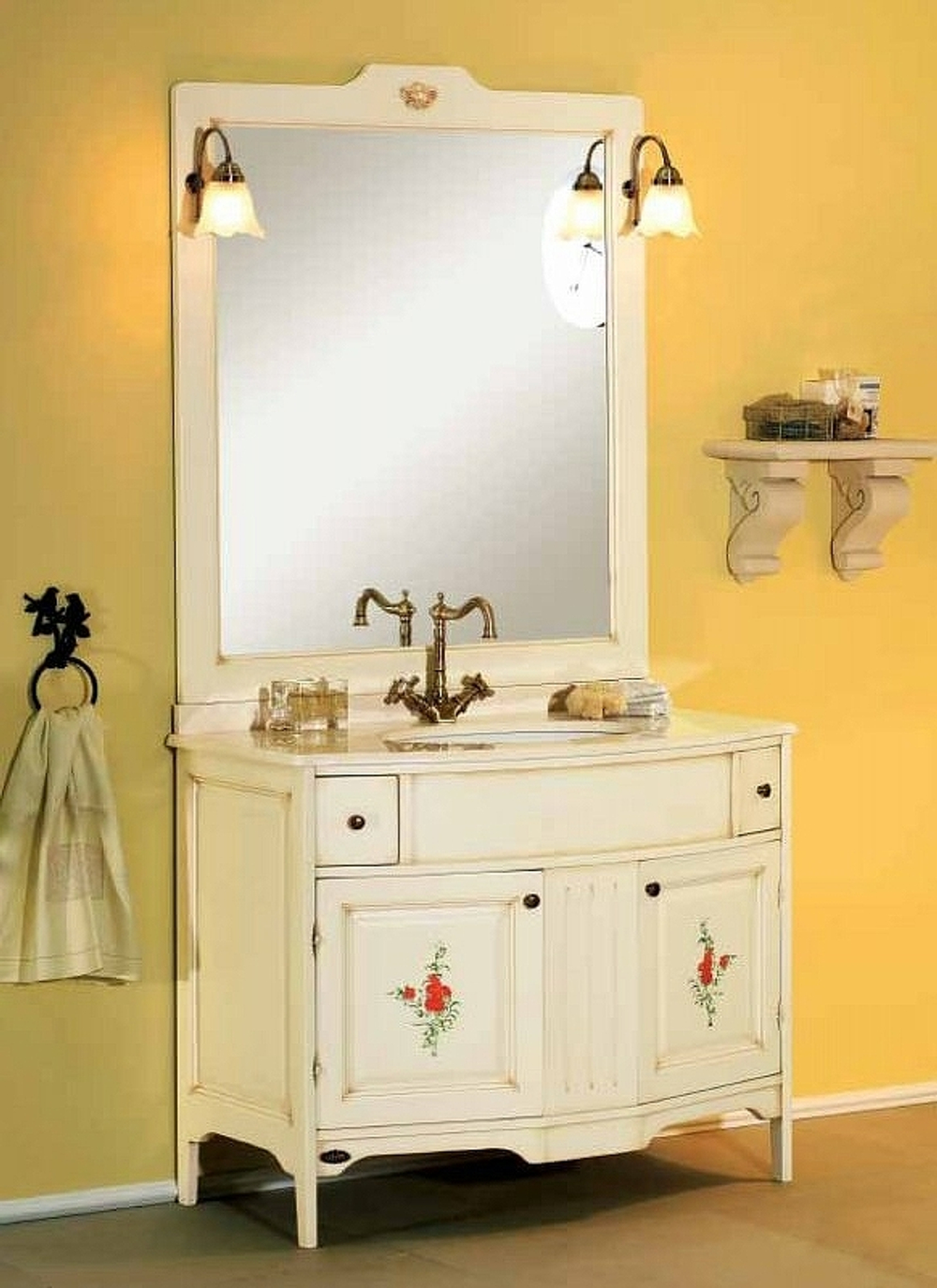 Зеркало Cezares Alicante 80 AL.SP.403 Decorato Celeste Crema