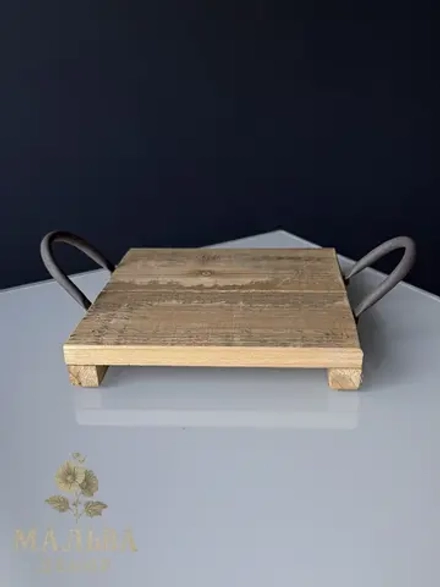 Поднос для декора "Молизе" 27x20x8 см Clayre & Eef деревянный с ручками