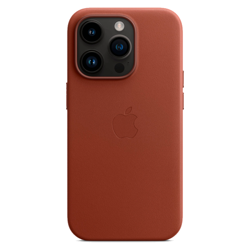 Кожаный чехол с поддержкой MagSafe Apple Leather Case для iPhone 14 Pro, Umber (Умбра)