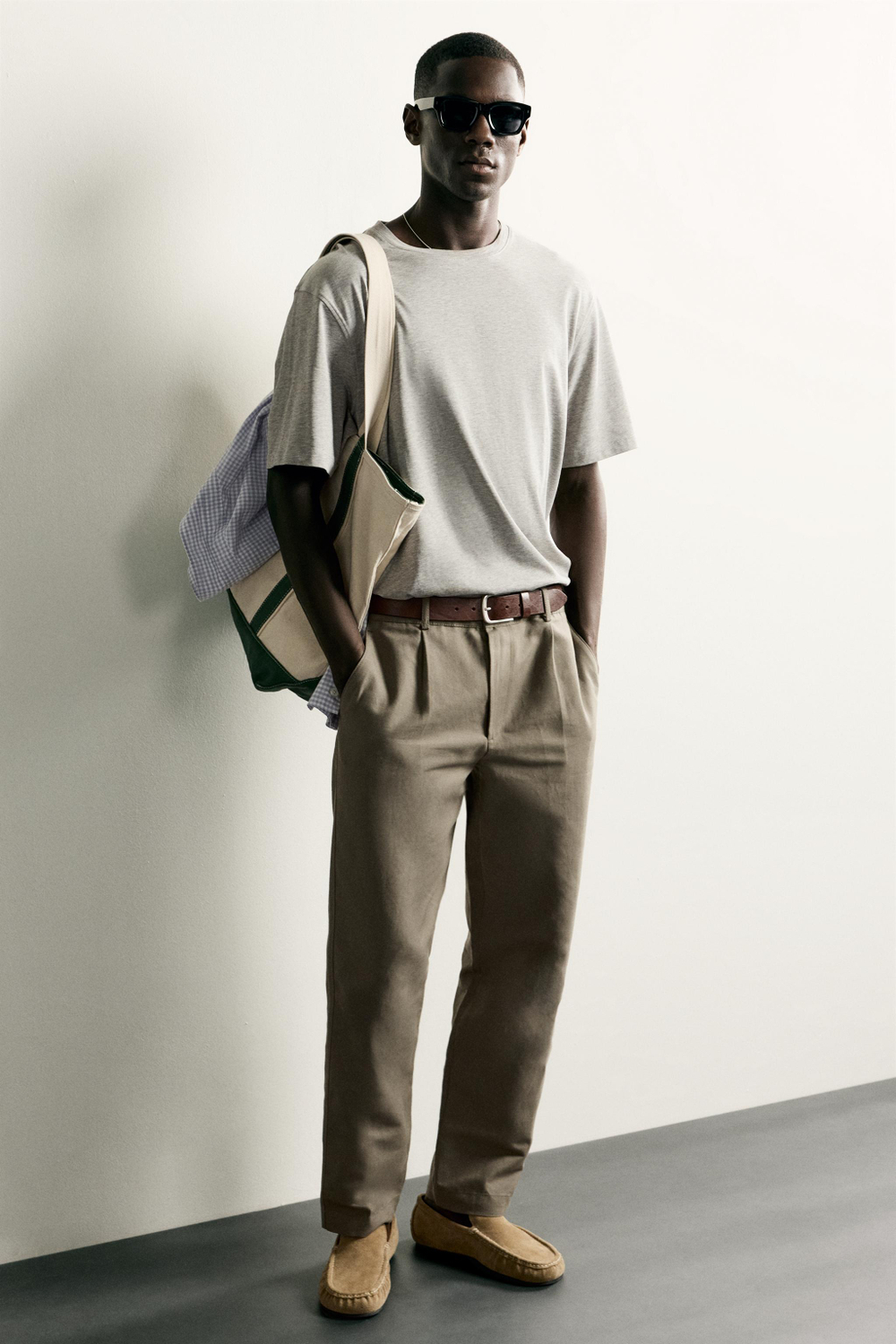 БРЮКИ RELAXED FIT ИЗ ХЛОПКА И ЛЬНА — ZARA · 0706/670