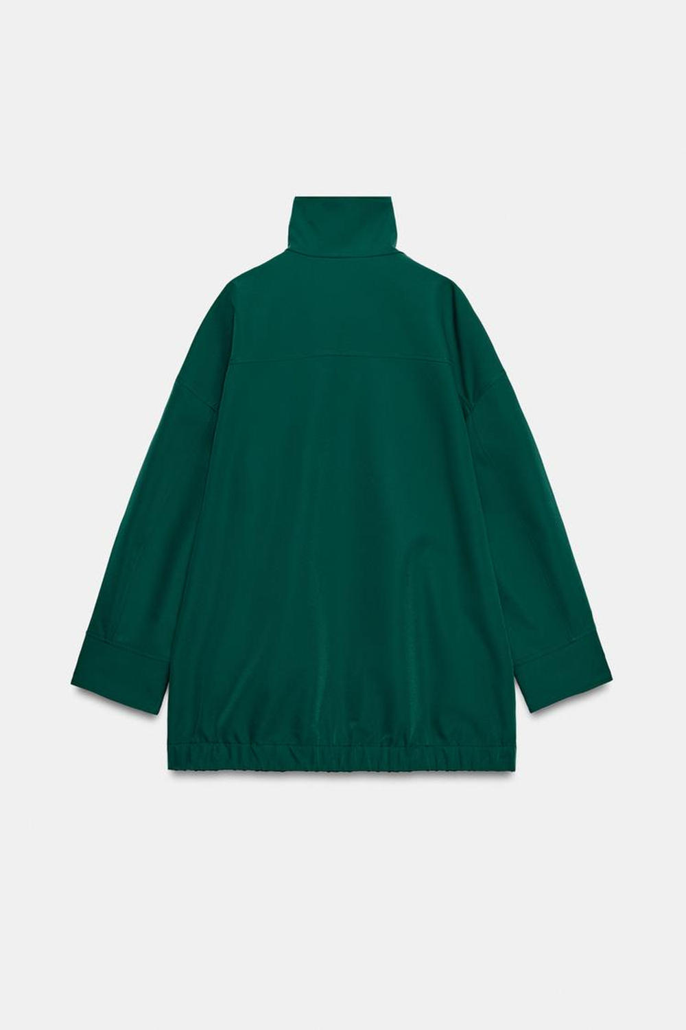 ZARA КОМБИНИРОВАННЫЙ ТРЕНЧ — ZW COLLECTION, СИНЕ-ЗЕЛЕНЫЙ
