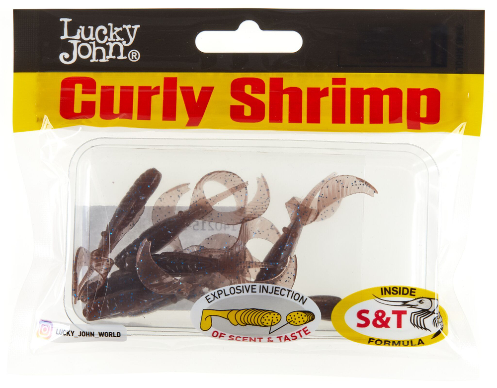 Твистеры съедоб. искусст.  LJ Pro Series Curly Shrimp 2,0in (05.00)/S19 10шт.