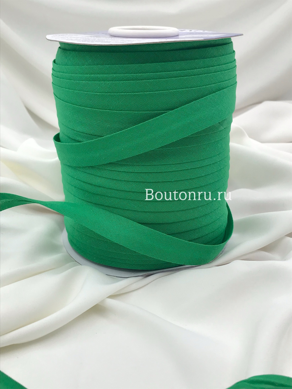 Косая бейка хлопок №060 зеленая GAMMA GK-15C 14-15 мм