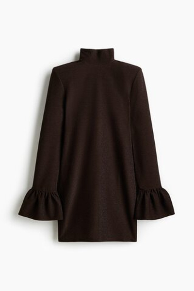 Блестящее платье с подплечниками - H&M