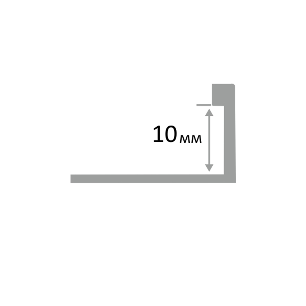ЛПХ 10мм "DO-1" 2,7м ХРОМ Г-об. латунь