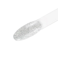 IQ BEAUTY Лак для ногтей профессиональный укрепляющий с биокерамикой #116, 12.5 мл Cеребряный витражный со светоотражающим эффектом