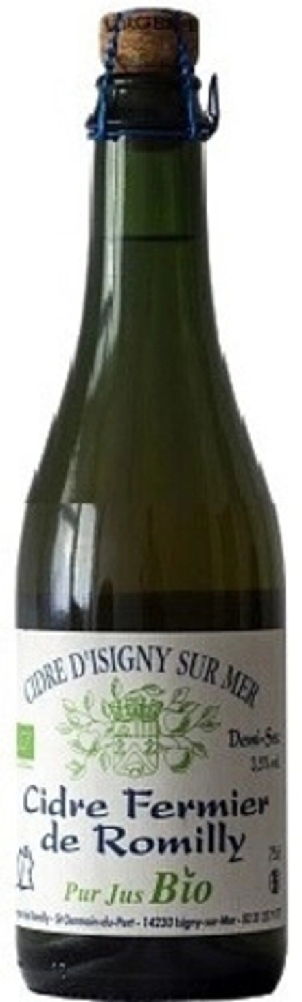 Сидр Фермье Де Ромийи Био Демисек / Cidre Fermier De Romilly Bio Demisec 0.375 - стекло