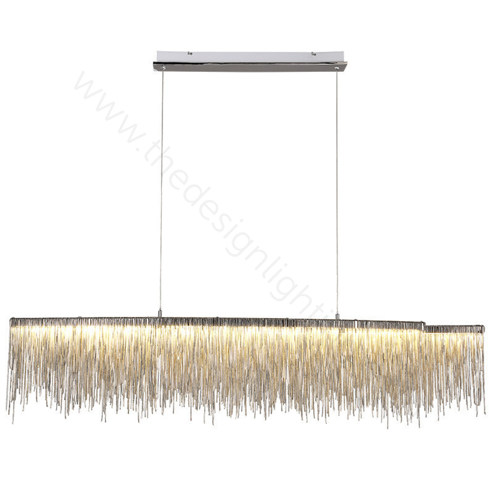Pendant design lamp Waterfall  L100 (Silver)