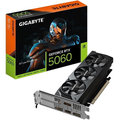 Видеокарта GIGABYTE GeForce RTX 5060 D7 Low Profile 8GB (GV-N5060D7-8GL)