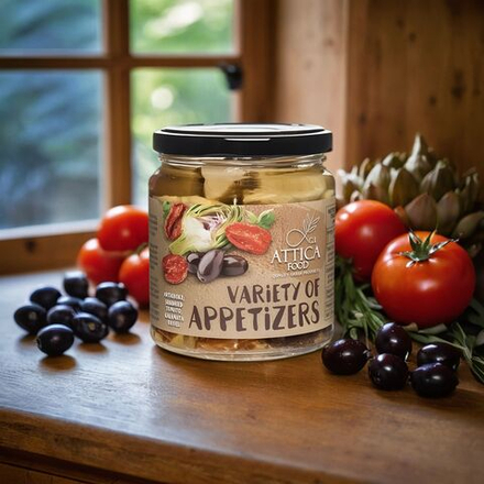 Овощное ассорти в масле Attica Food, 270г / Греция