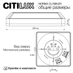 Потолочный светодиодный светильник Citilux NORMA CL748K201